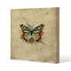 image 1 of Butterfly & Paint Splats (Canvas Print) 90 x 90 x 4cm