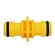 image 3 of 2 Way Male Straight Garden Hose Water Pipe Connector Fast Joiner Coupler 2pc
