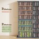 image 8 of HOMCOM CD Storage Unit DVD Tower Blu-ray Storage Shelf for Office, Grey
