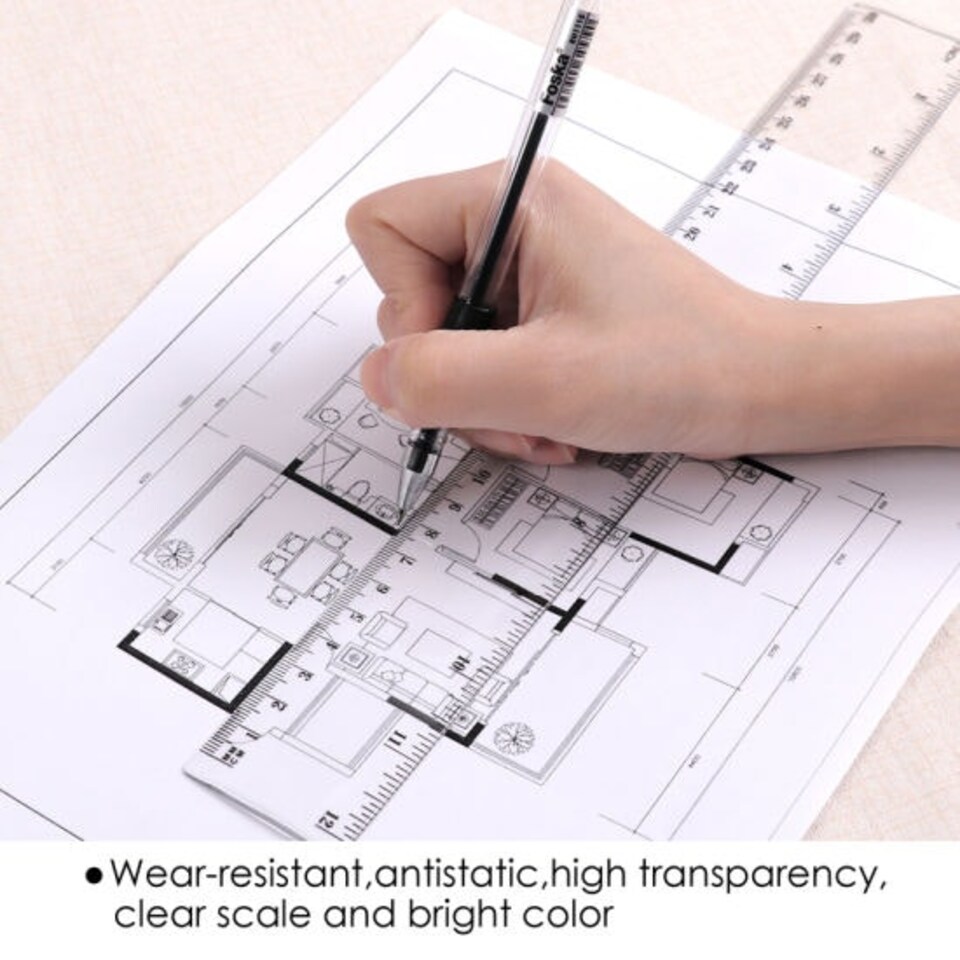 image 1 of 30cm Clear Ruler by Foska