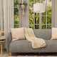 image 1 of ValueLights Pair of - White Fabric Cylinder Ceiling Pendant Lampshade/Table Lamp Drum Light Shade - Small