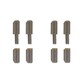image 1 of Lift Off Bullet Hinge Weld On Brass Bush 8x40mm Heavy Duty Door Hatch 4PK Silver