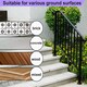 image 7 of Gr8 Garden Outdoor Black Steel Handrail 3 Steps Garden Stairs Safety Grab Bannister Rail