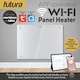image 2 of Futura 1000W Smart Wifi Heater Electric Panel Wall Mounted White Glass Radiator | White | White | 1