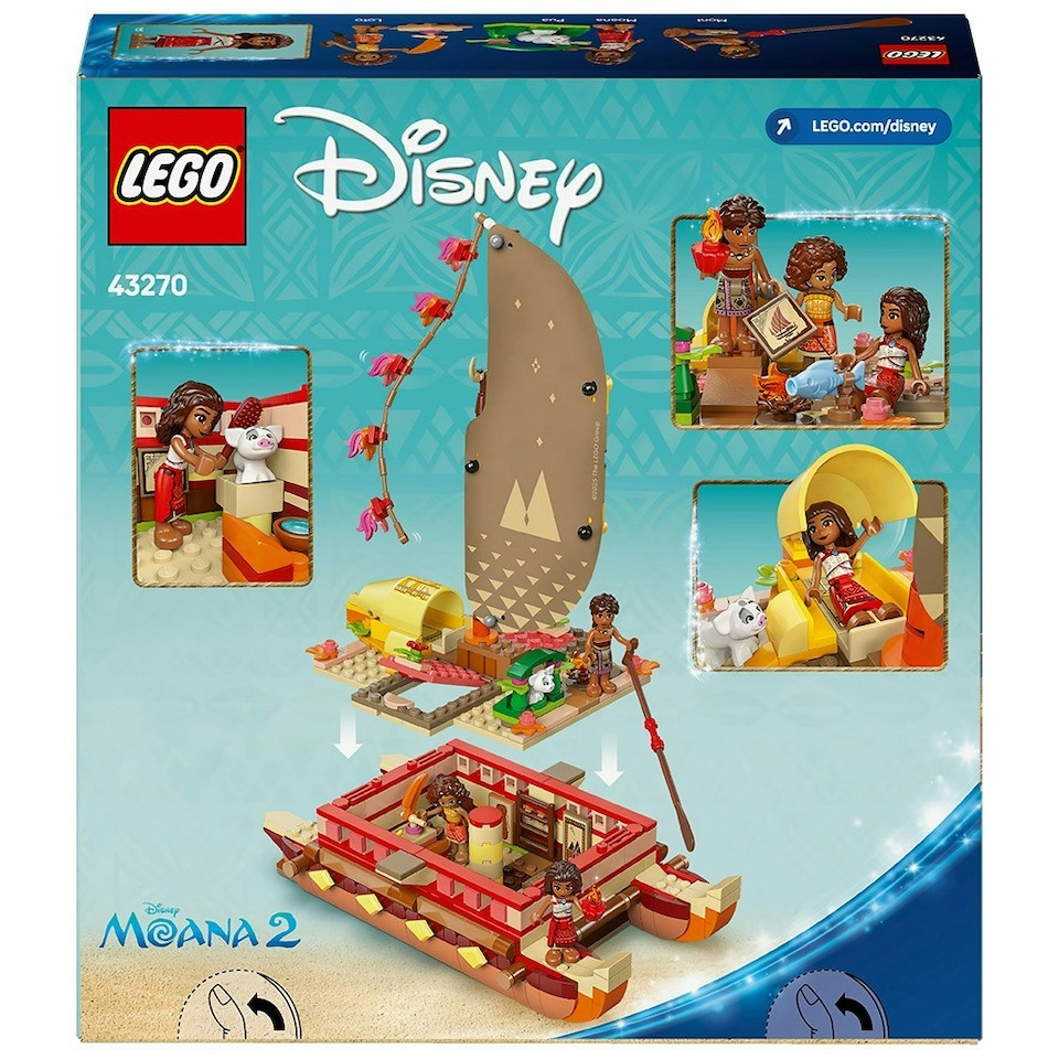 image 1 of Lego Disney Princess Moana Wayfinder Boat