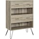 image 1 of Landon Bookcase with 4 Drawers Grey Oak Look Grey | GREY OAK
