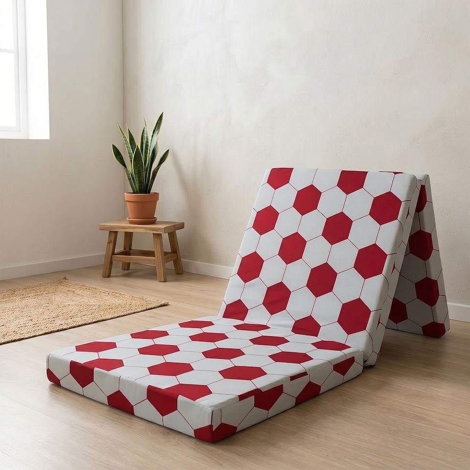image 1 of Kids Futon Mattress 190 x 63cm | Foldable Floor Bed for Sleepovers