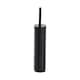 image 1 of Showerdrape Draco Black Slimline Toilet Brush & Holder | Black | Black | 1
