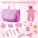 image 8 of 26-Piece Baby Doll Playset - Includes Carry Cot, Feeding Set, Clothing & Accessories