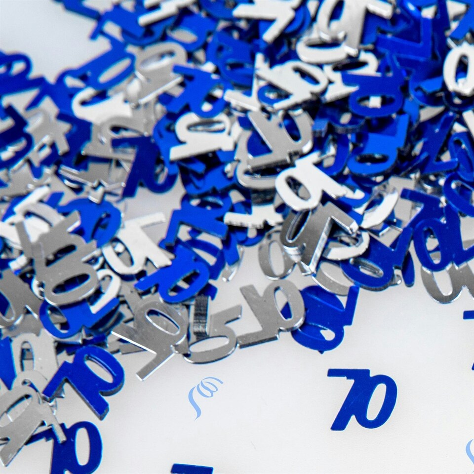 image 1 of 3 Packs of Happy Birthday Blue Colour Confetti