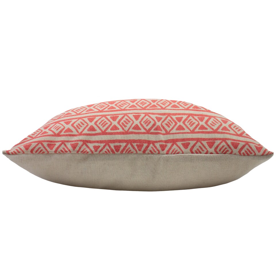 image 1 of Furn Nomi Monoprint Cushion, Coral, 45 x 45cm