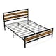 image 1 of COSTWAY King Size Bed Frame Metal Platform Bed
