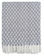 image 3 of Eden Cotton Geometric Throw | Brown | Brown (228x254 cm) | S | 1