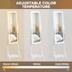 image 4 of HOMCOM LED Lighted Full Length Mirror, Floor Standing Mirror with Storage Shelf