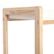 image 9 of HOMCOM Mobile Serving Trolley Kitchen Cart Pine Wood Rolling Wheels White