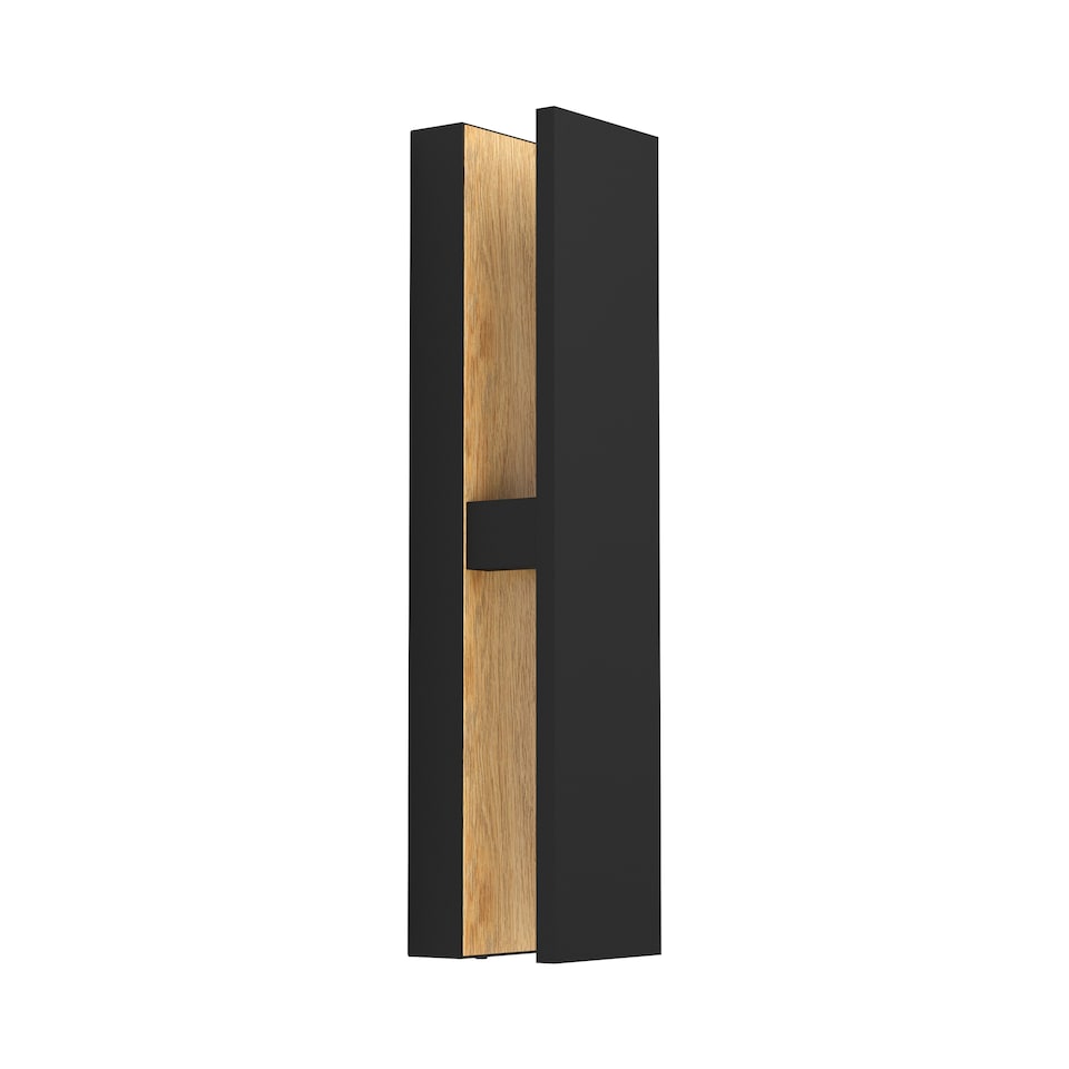 image 1 of EGLO Costorio LED Outdoor Wall Light Black and Brown | White
