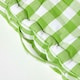image 4 of Homescapes Green Block Check Cotton Gingham Floor Cushion - 40 x 40 cm | Green | 40 x 40 cm