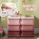 image 6 of HOMCOM Kids Storage Units with Drawers Chest Dresser Tower | Pink | 75 x 37 x 56.5cm