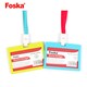image 3 of Pack of 12 Name Badge Holders 54x90mm Assorted Colour
