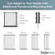 image 5 of Safetots Premium Multi Panel Room Divider, up to 154cm Wide, Grey, 70cm Tall, Flexible Barrier with Door for Baby and Toddler | Grey