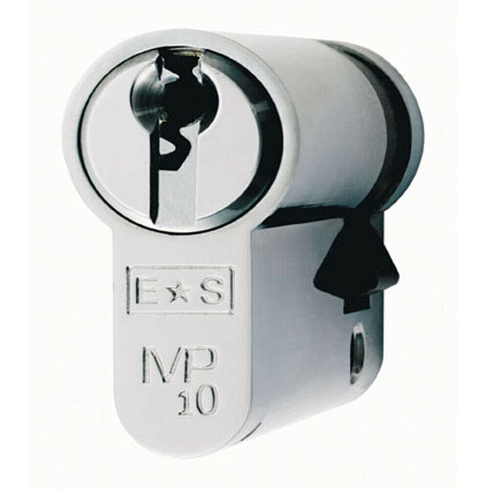 Loops 42mm Euro Single Cylinder Lock Master Key 10 Pin Satin Chrome Door Lock
