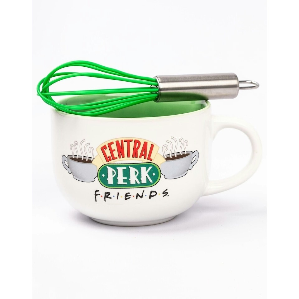 image 1 of Friends Central Perk Mug and Stencil Set - Green/White - One Size
