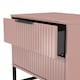 image 6 of Menai 2 Drawer Wide Bedside Table in Kobe Pink (Ready Assembled) | Pink | Kobe Pink