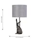 image 9 of Set of 2 Henrietta - Antique Gold Rabbit Table Lamps Grey Linen Shade | Gold | Antique gold resin and grey linen | 2
