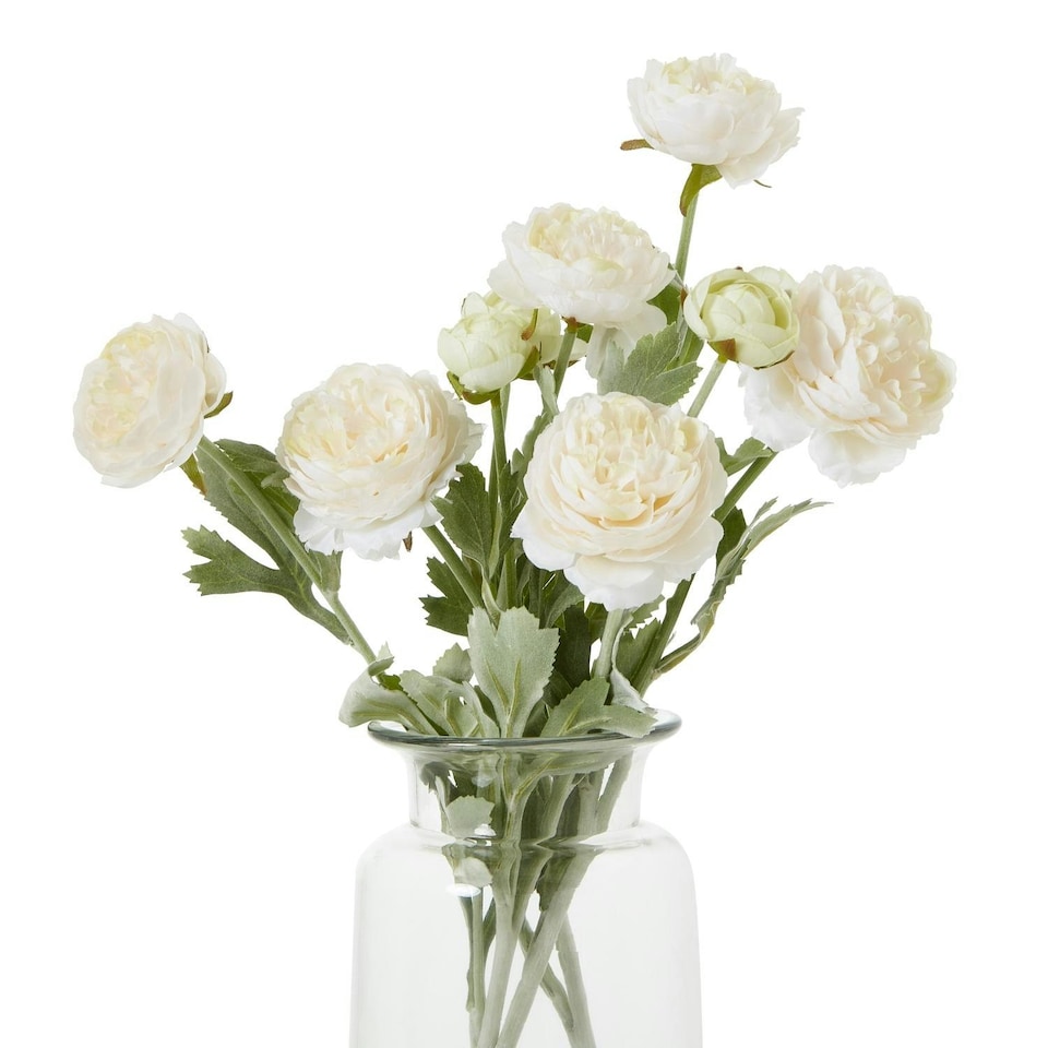 image 1 of Hill Interiors The Natural Garden Collection Ranunculus Artificial Flower - Apricot - One Size