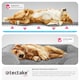 image 7 of Dog Bed Kimba - orthopaedic, thick padding, raised edge, washable cover | Grey | grey | XL | 1