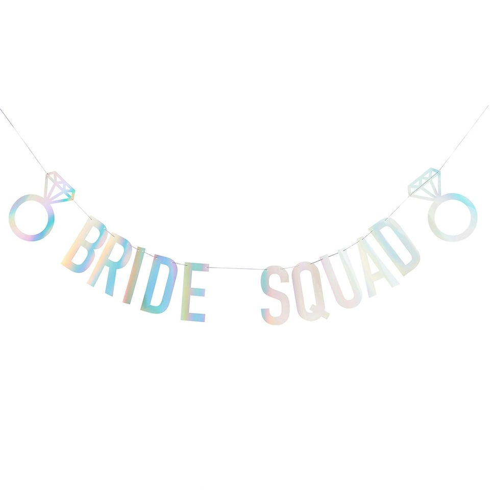 image 1 of Bride Squad Card Party Banner 2m