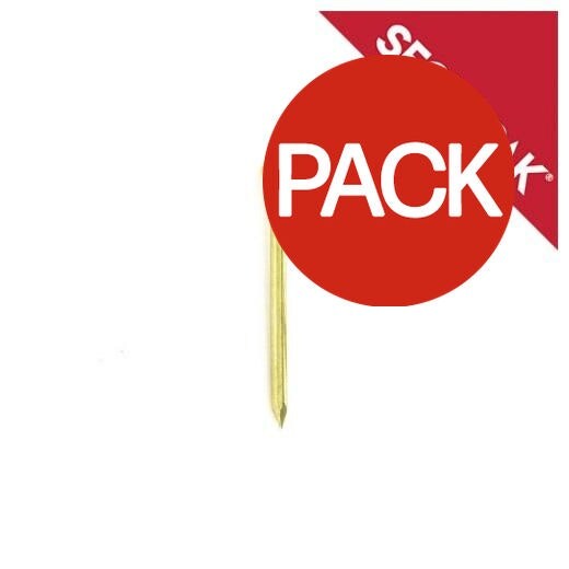 Securpak Picture Pins (Pack of 80) - Gold - One Size
