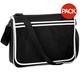 image 1 of Bagbase Retro Adjustable Messenger Bag (12 Litres) (Pack Of 2) - Black/White - One Size Black
