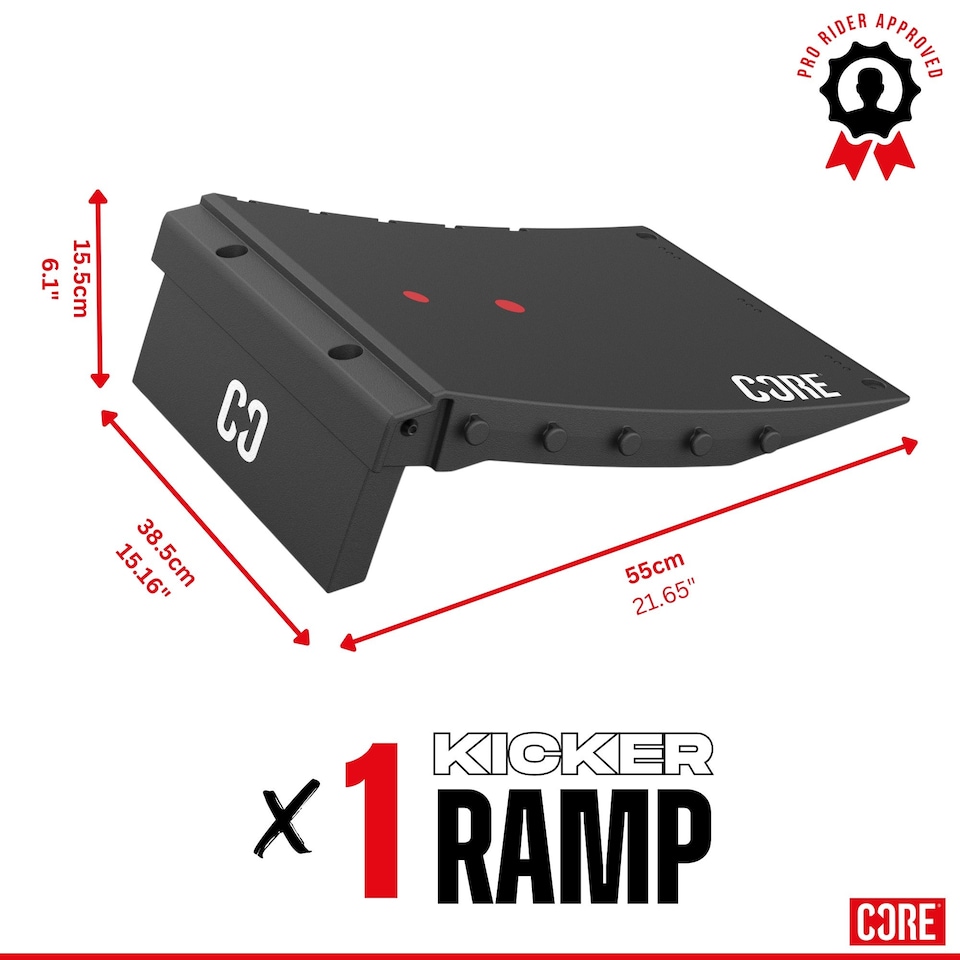 image 1 of CORE Skate Ramp - Mini Kicker Ramp (Foldable)