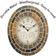 image 7 of Marco Paul 34cm Stone Slate Outside Clock and Thermometer | Multi