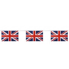 Union Jack Fabric Flag Bunting 18.5m (5 x 3.7m)