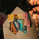 image 3 of Saxophone Player Jazz Music Musician Colourful Abstract Greeting Card