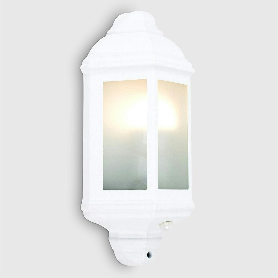 image 1 of ValueLights Kayleigh White Outdoor Wall Lantern