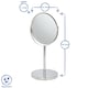 image 3 of Harbour Housewares Pedestal Mirror - 18.5cm x 34.5cm - Gold Gold