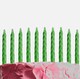 image 1 of 10pcs Green Candles | Green