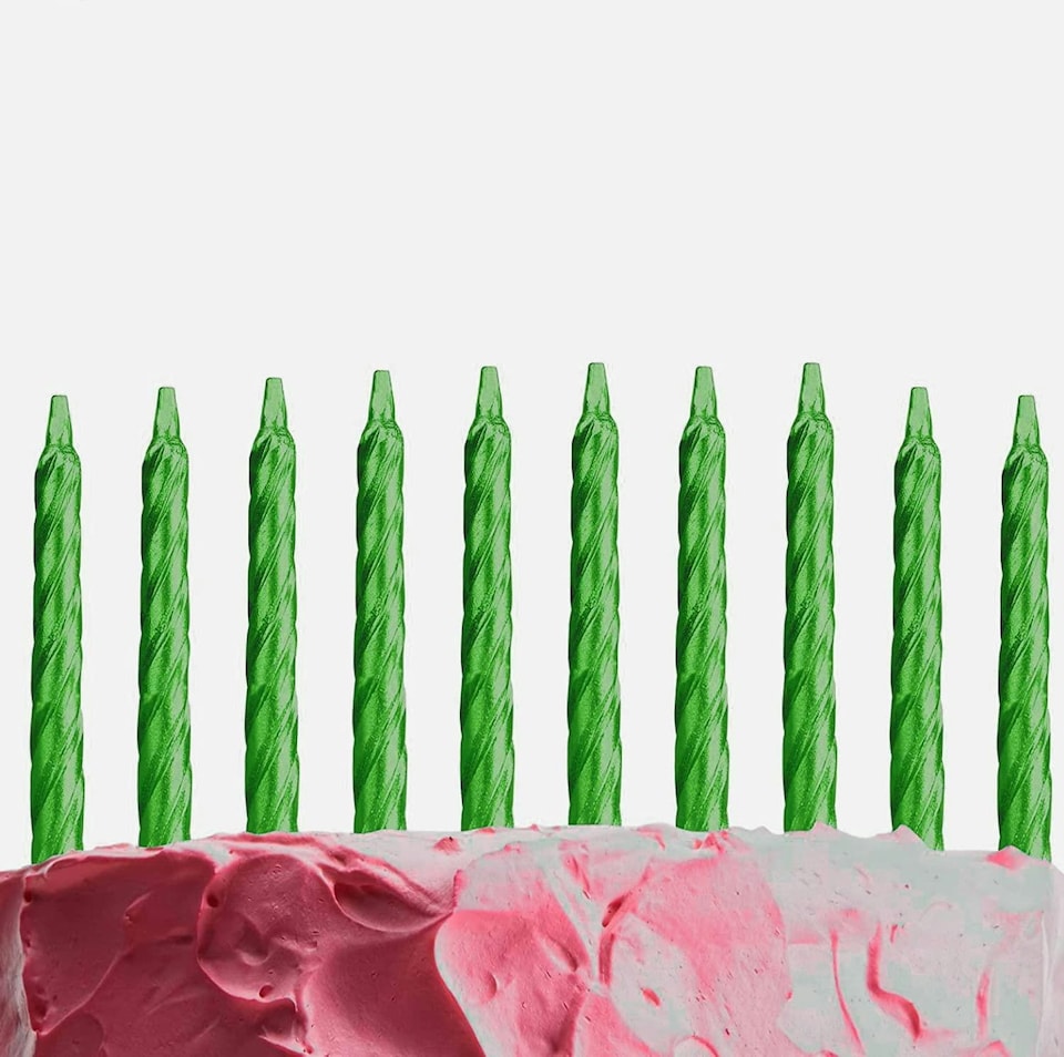 image 1 of 10pcs Green Candles | Green