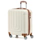 image 1 of Flight Knight Premium Hard Shell Lightweight Cabin Suitcase - 8 Spinner Wheels - Built-in TSA Lock & USB Port - easyJet Large Cabin Approved - 56x45x25cm Cream | Cream | Cabin Bag