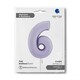 image 2 of Satin Lilac Number 6 Giant Foil Helium Balloon 102cm / 40 in