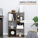 image 4 of HOMCOM Industrial Style Storage Shelf, Bookcase, Bookshelf, Rustic Brown
