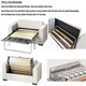 image 4 of Replacement Sofa Bed Mattress,Foam,2 Fold Metal Action Bed Settee Folding Mattress,Zip Cover N/A | Queen