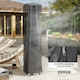 image 5 of Outsunny Heavy Duty Gas Pyramid Outdoor Patio Heater Cover, Black | Black | Black