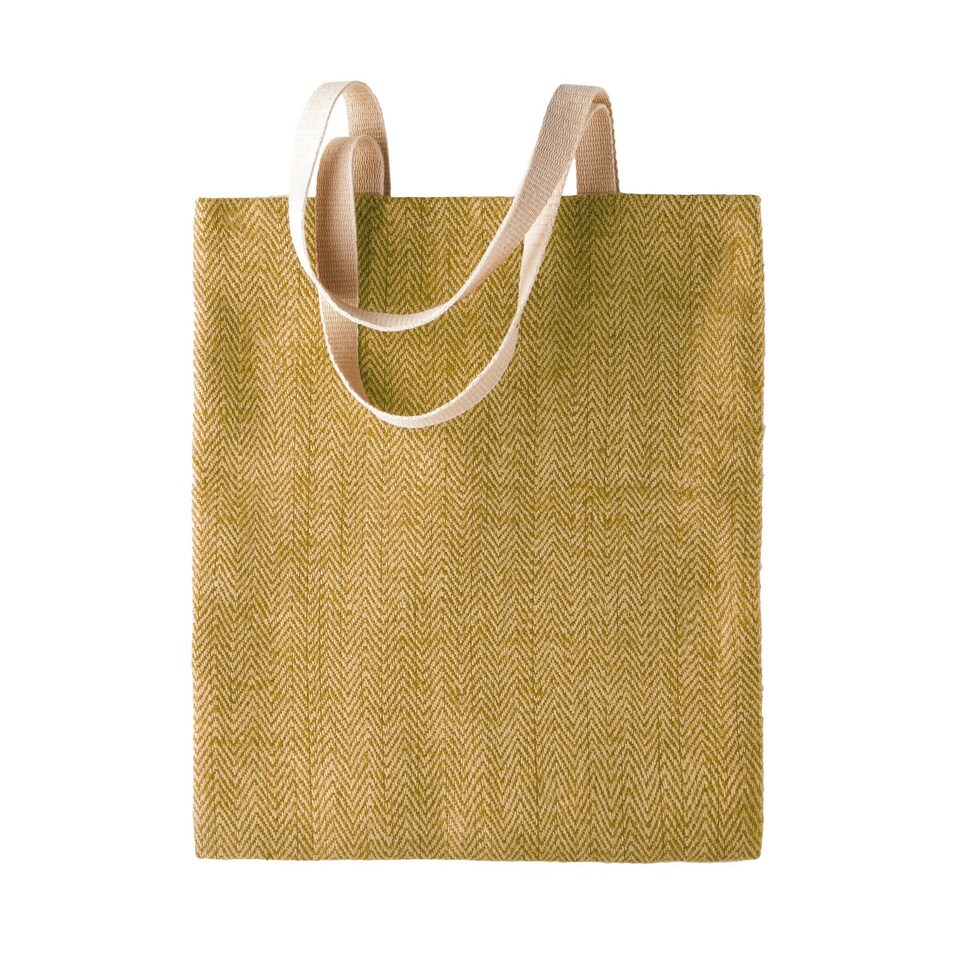 Kimood Womens/Ladies Patterned Jute Bag - Natural/Military Green - One Size Cream