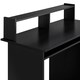 image 5 of Yaheetech Office Computer Desk with Keyboard Tray Black