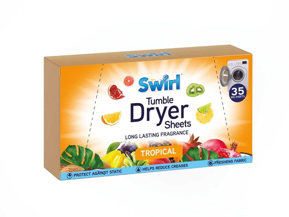 image 1 of Pack of 35 Swirl Laundry Sheets Tropical