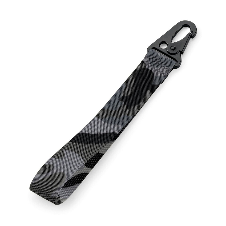 Bagbase Brandable Camo Key Clip - Midnight Grey - One Size